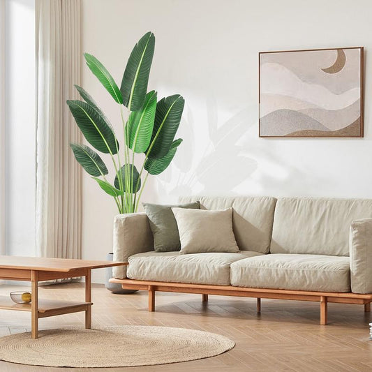DLDA 5 Ft Bird of Paradise Artificial Plant 60 Inch UV Resistant Lifelike Fake Plant in Black Planter for Indoor Outdoor Tropical Home Decor Garden Ornaments - Decorative Decorative
