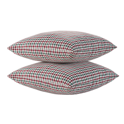18" X 18" Multi Holiday Houndstooth Decorative Pillows (2 Count)