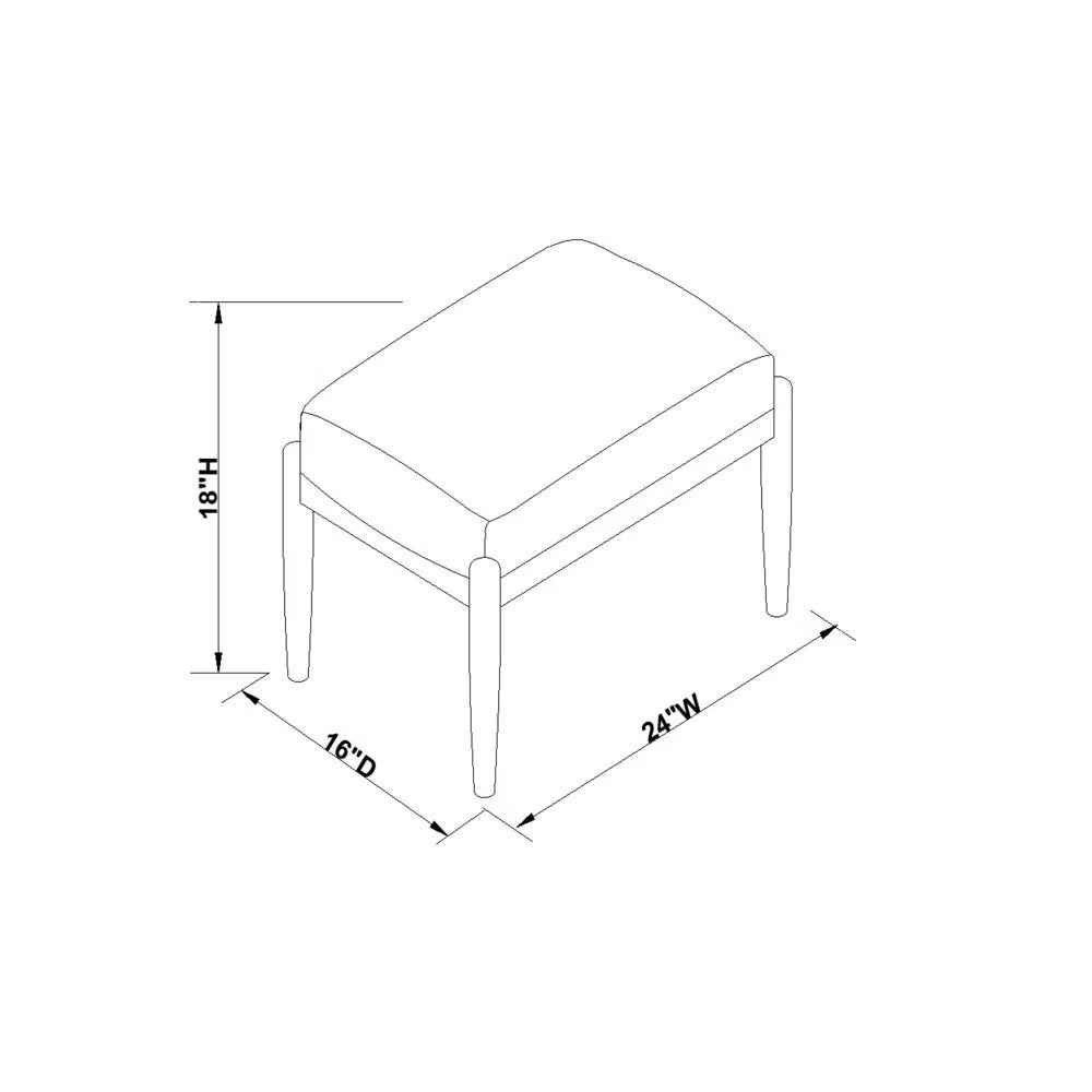 Hearth & Hand W/Magnolia Furniture Ottoman Modern Transitional Bedroom Oatmeal