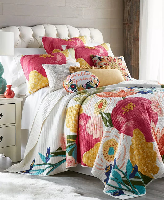 Grandiflora Overgrown Garden 2-Pc. Quilt Set, Twin