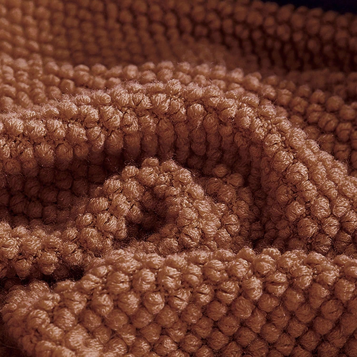 Knitted Throw Blanket with Tassels Bubble Textured Lightweight Throws for Couch Cover Home Decor (Caramel, 60X80)