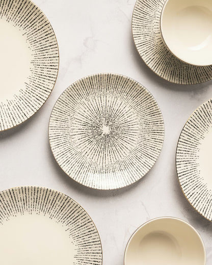 Riley 12-Piece Ceramic Dinnerware Set
