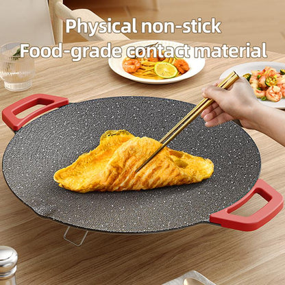 AORAN 1500W Portable Electric Korean BBQ Grill, Indoor Smokeless Grillnon-Stick Grill Pan, Adjustable Temperature Control,Nonstick Surface,Comal