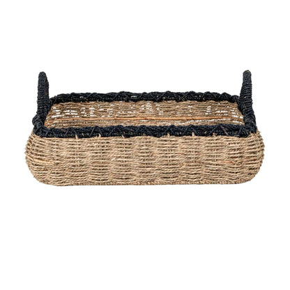 Seagrass Tray Storage Basket with Handles