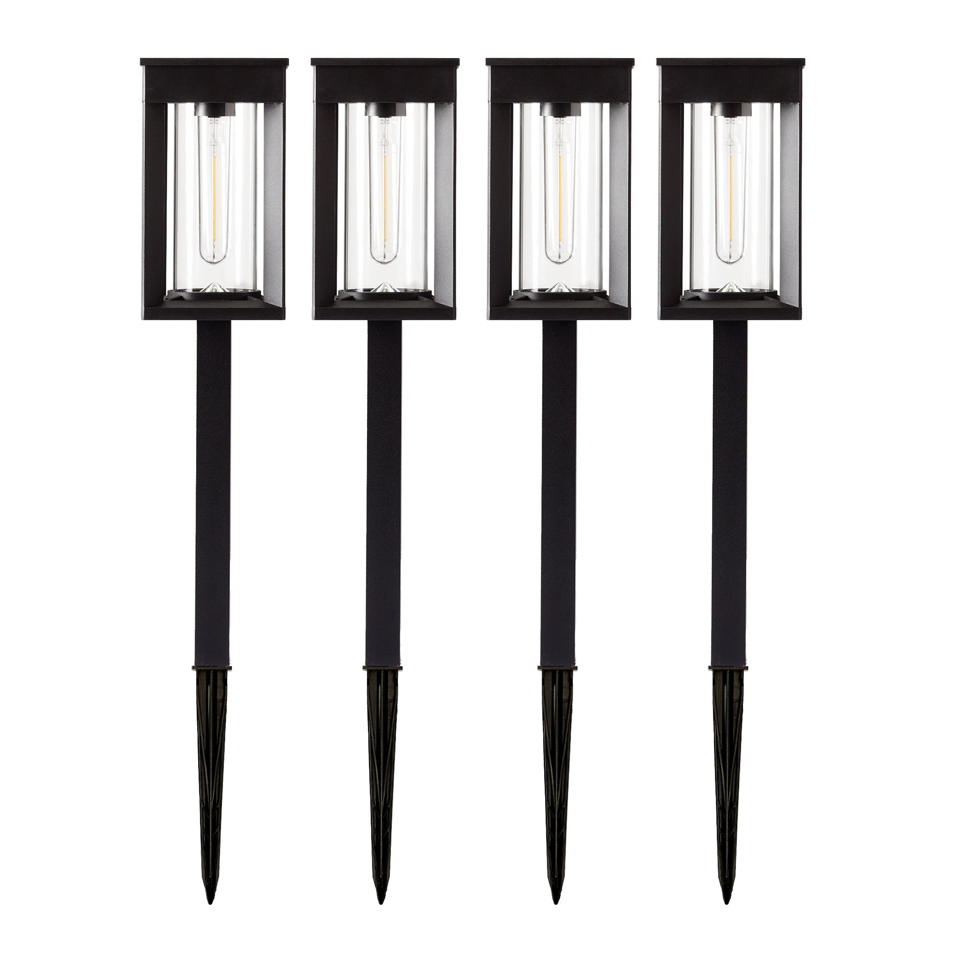 GTX Solar LED Pathway Lights, 4-Pack