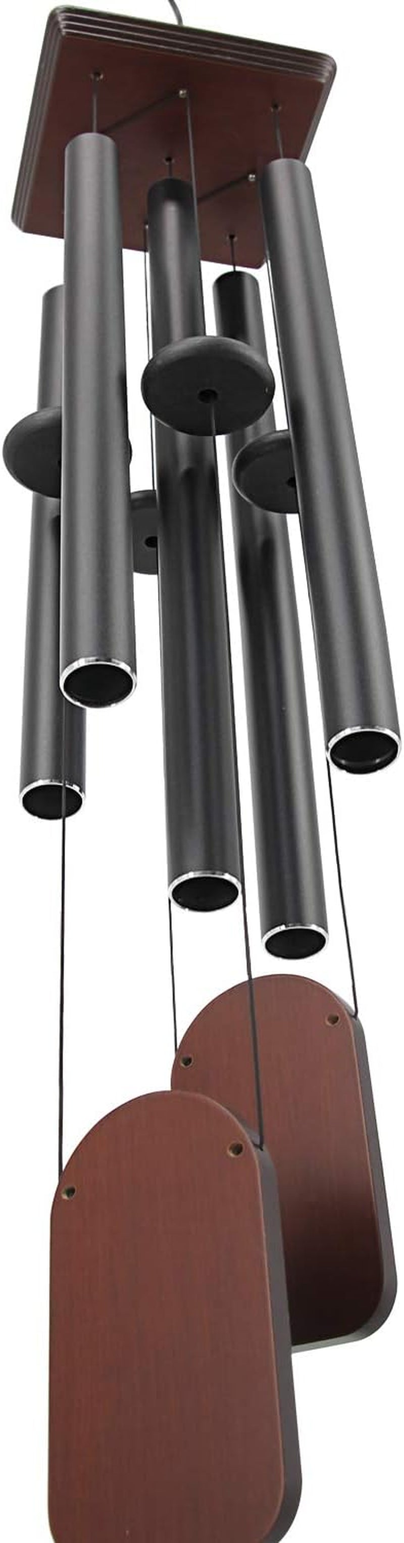 Large Wind Chimes Outdoor 48 Inch Sympathy Wind Chime with 5 Heavy Aluminum Tubes Tuned Soothing Melody, Memorial Wind Chimes for outside Decoration (Patio, Garden, Yard)