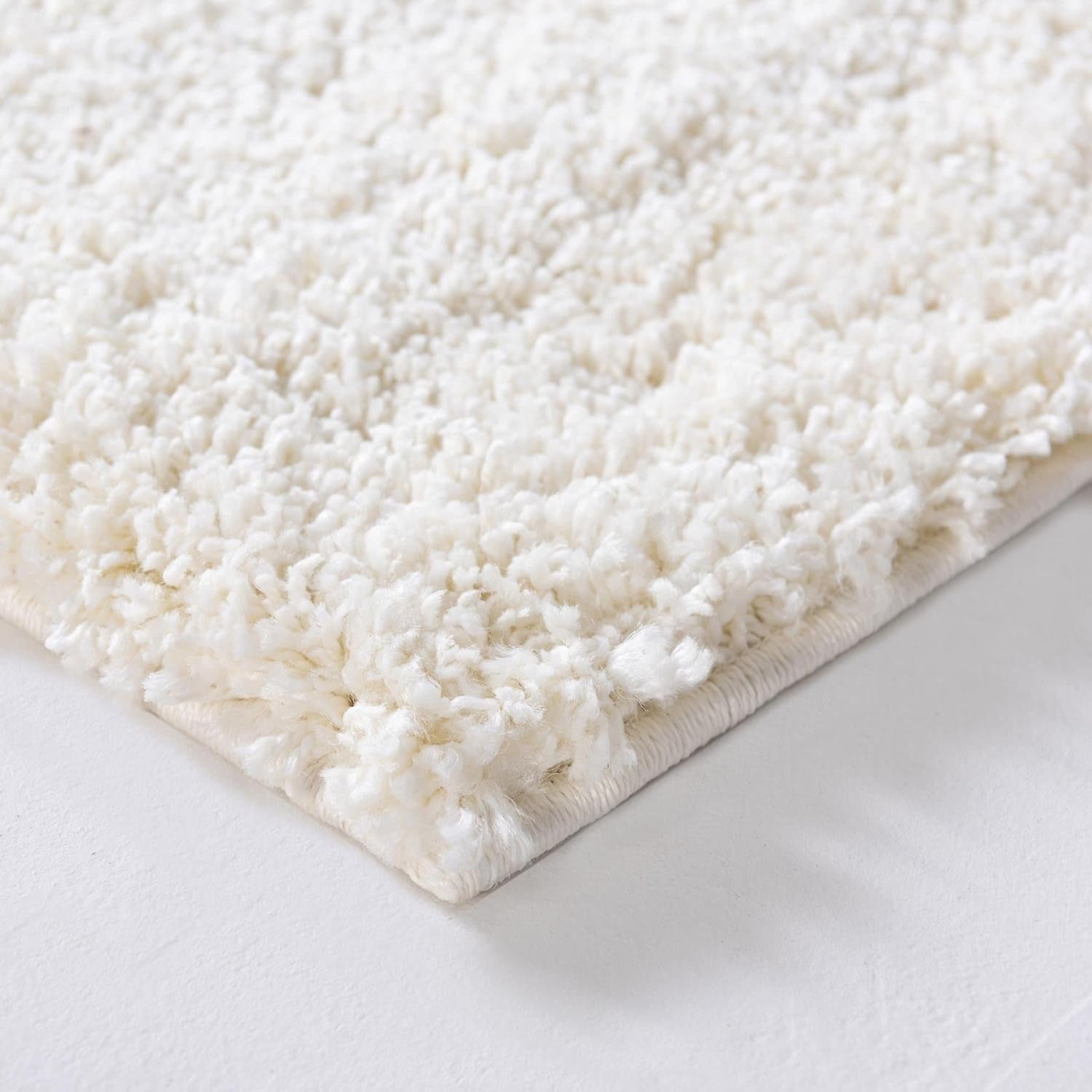 Soft Solid Shag Collection Area Rug – 7X10 White Shag Rug Perfect for Bedrooms, Dining Rooms, Living Rooms