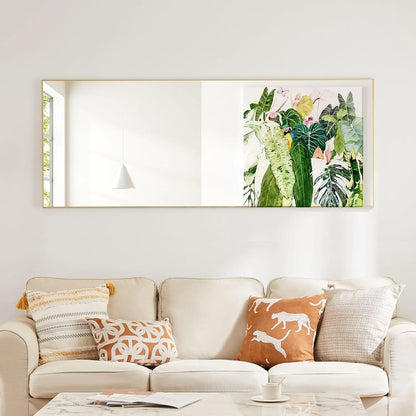 Full Length Mirror with Stand, Floor Mirror with Frame, Full Body Mirrors, Free Standing or Wall-Mounted Mirrors for Living Room
