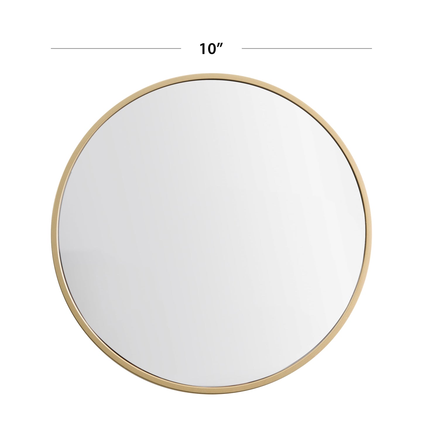 Gold round Small Decorative Wall Mirror Set, Set of 3 Multipack Mirrors