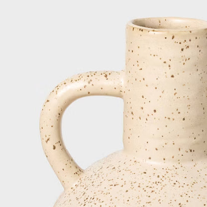 Large Matte Ceramic Speckle Glaze Vase - Threshold Designed with Studio Mcgee: