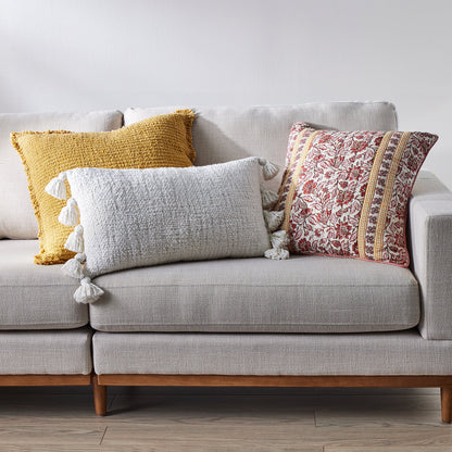 Oblong Decorative Throw Pillow for Adults, 14 in X 24 In