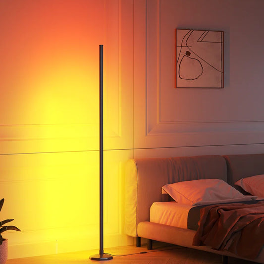 57" Corner Ambient Lighting Lamp with Music Sync & 16 Million Colors, Remote & App Control