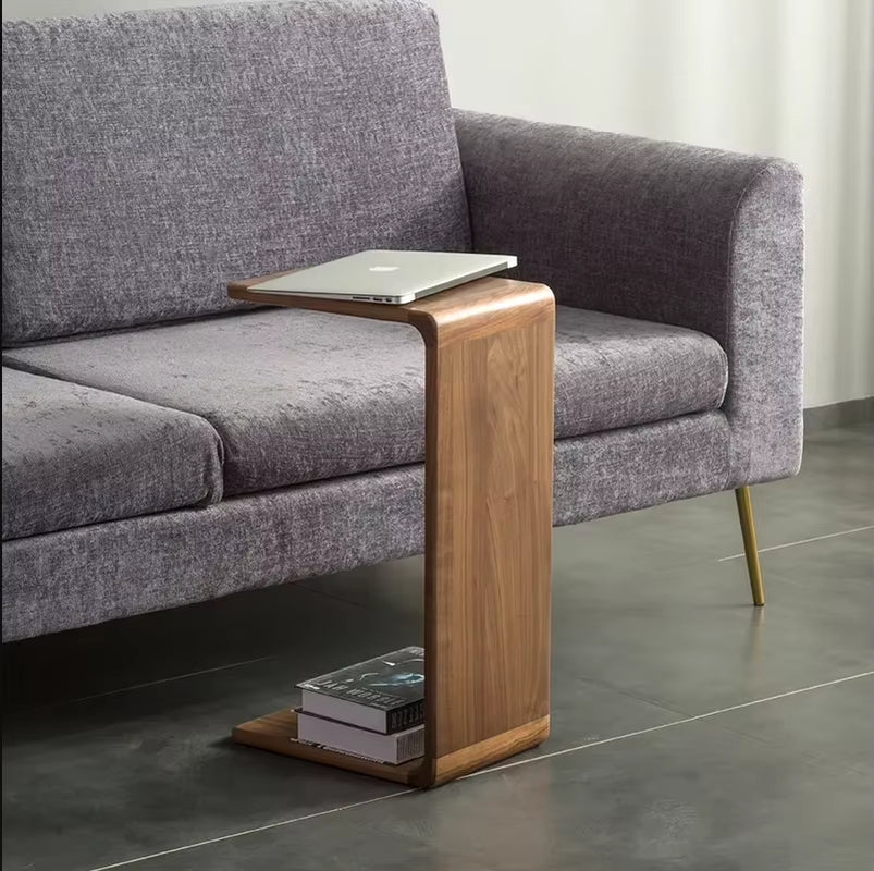 Black Walnut Corner Table Nordic Solid Wood Coffee Table Simple Japanese Side Table Modern Living Room Furniture Room