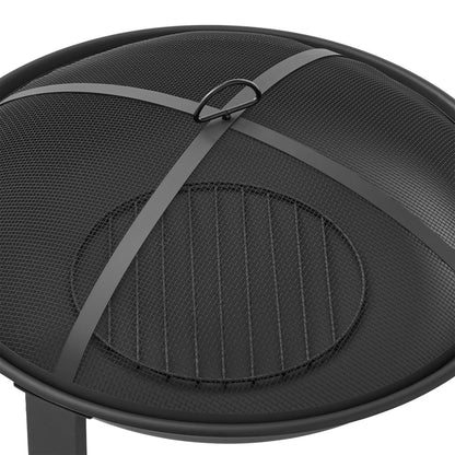 28" round Wood Burning Fire Pit, Steel Frame