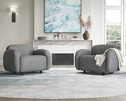 3 Seater Sofa, Modern Couch with Soft Boucle Upholstered, Comfy Cloud Sofa Couch for Living Room Home Office Sherpa Curved Couch