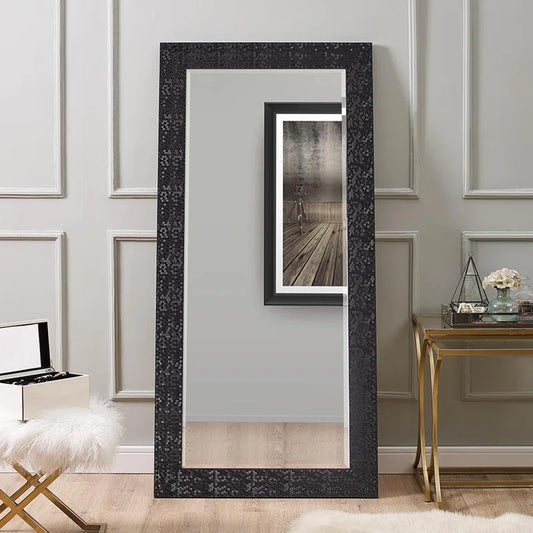 Laux Mosaic Large Floor Mirror, Full Length Mirror, Full Body Mirror, Standing Mirror 66"L X 32"W