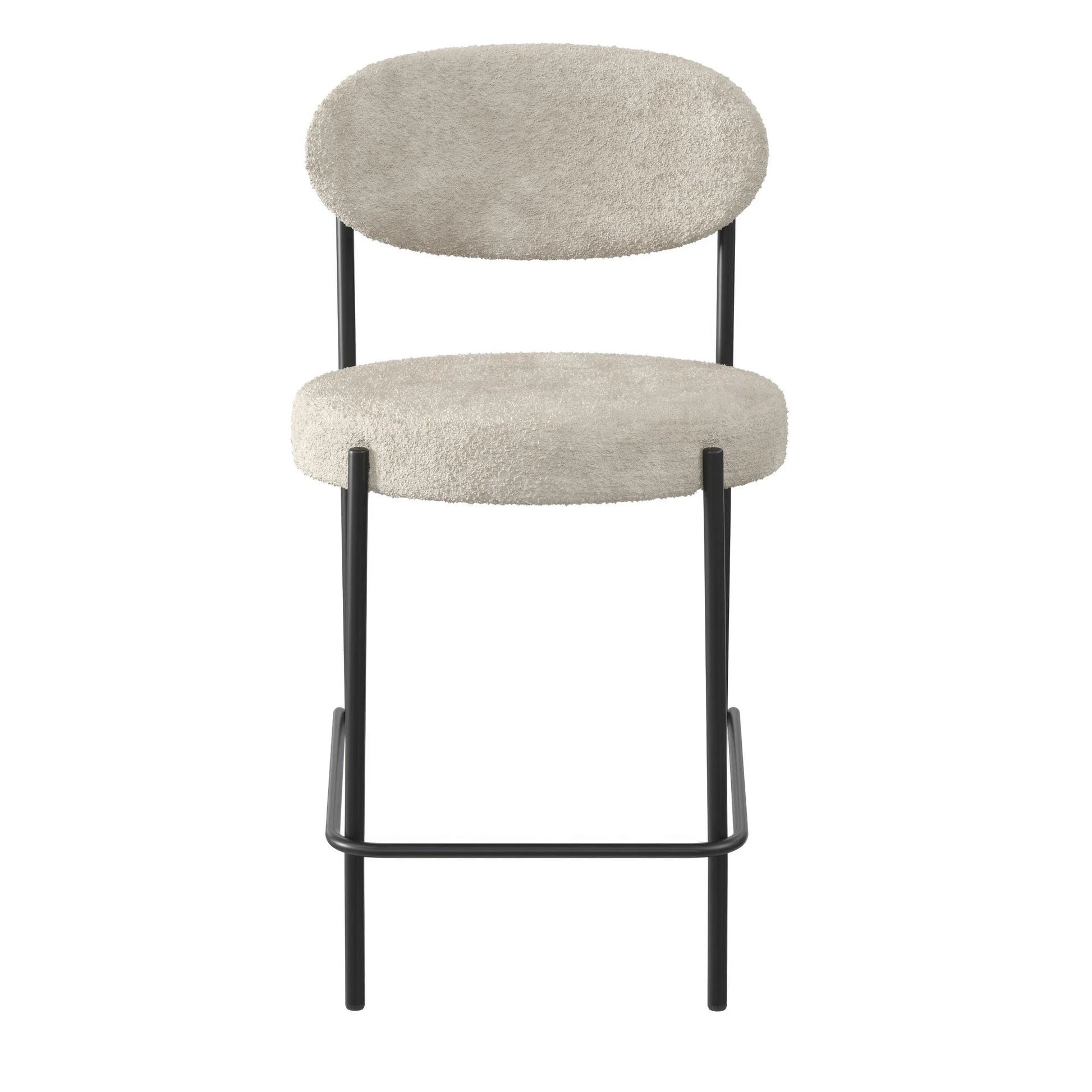 Boucle Counter Stool, Cream