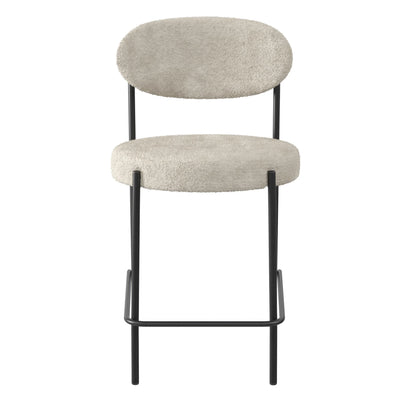 Boucle Counter Stool, Cream