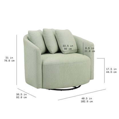 Drew Accent Chair by Drew Barrymore, Sage Boucle