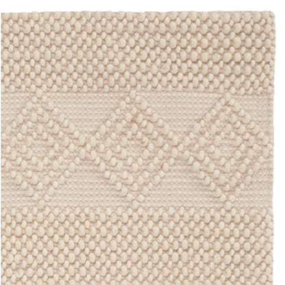 Natura Ivory 5 Ft. X 8 Ft. Striped Diamonds Area Rug