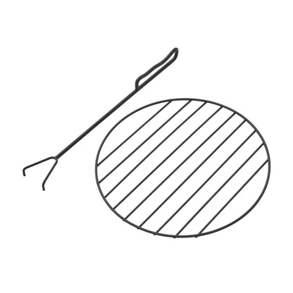 28" round Wood Burning Fire Pit, Steel Frame