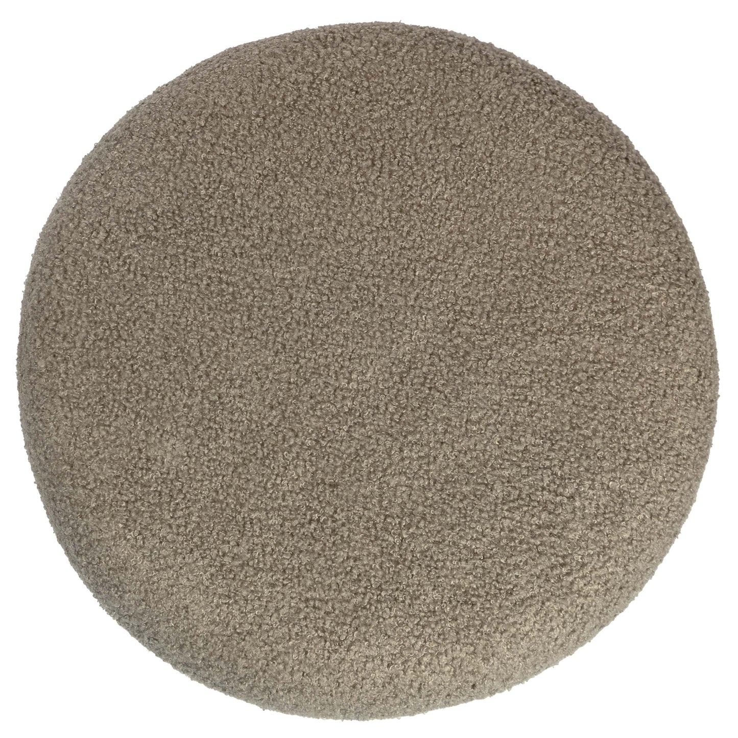 Boucle Cloud Storage Ottoman, Taupe