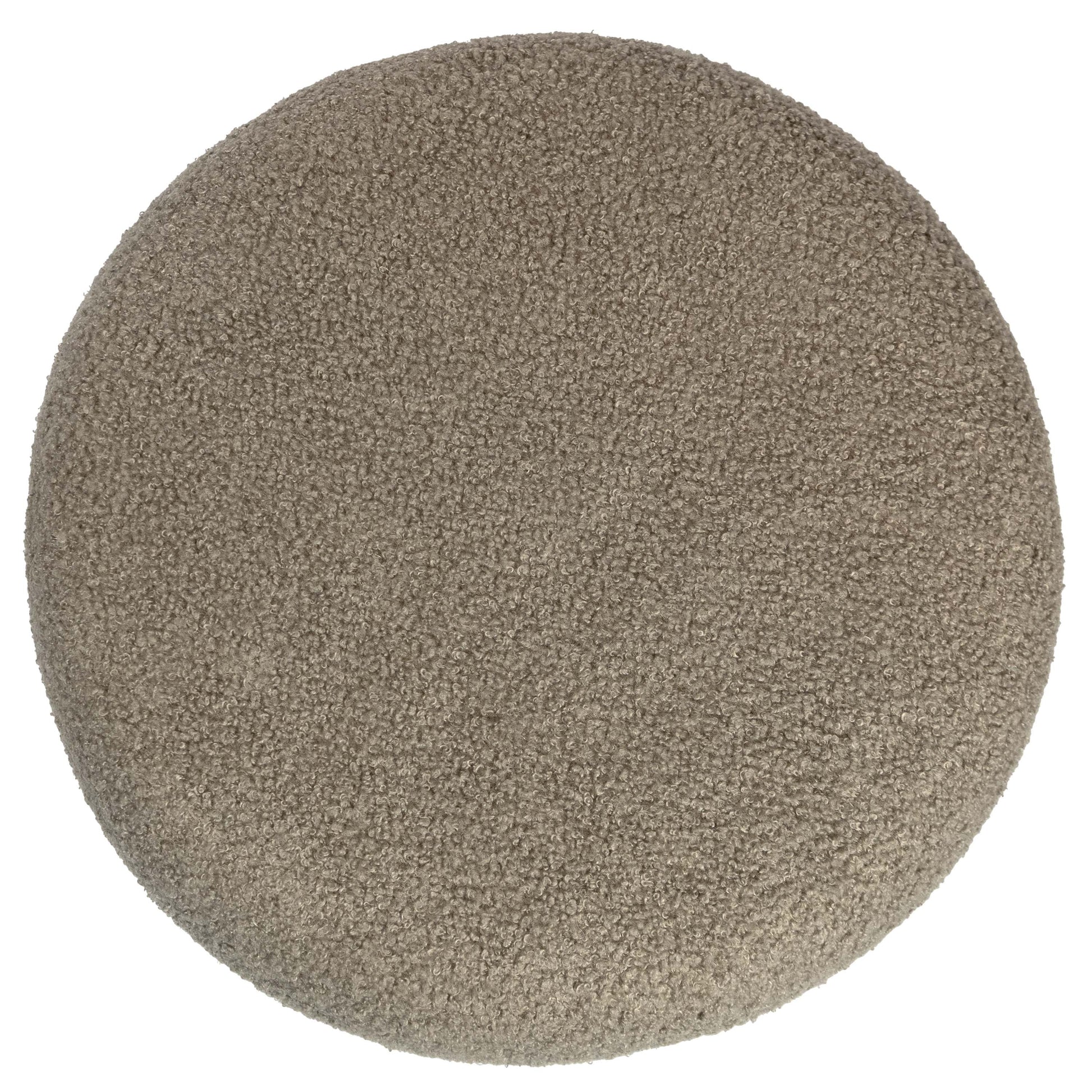 Boucle Cloud Storage Ottoman, Taupe