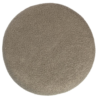 Boucle Cloud Storage Ottoman, Taupe