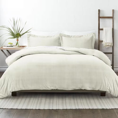 Thatch Patterned Performance Ray Twin 3-Piece Duvet Cover Set