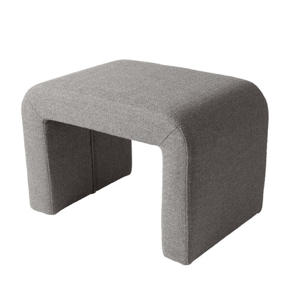 Juliet Waterfall Boucle Ottoman, Truffle Brown