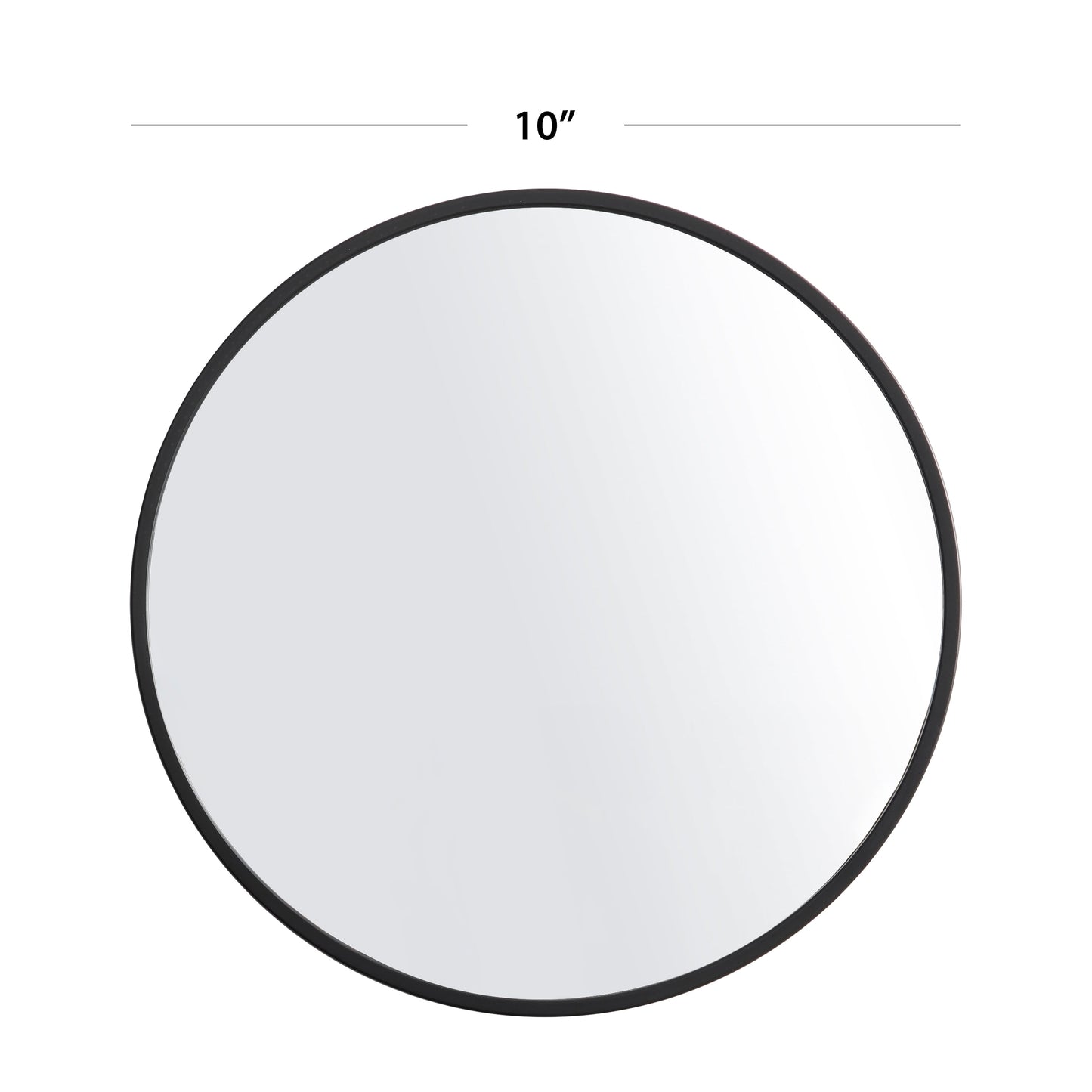 (4 Pack)  X Black round Small Decorative Wall Mirror for Bathroom or Living Room