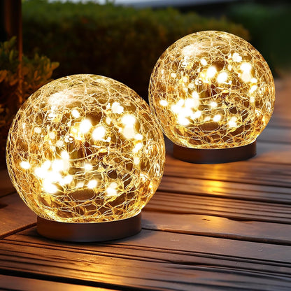 Solar Globe Lights Outdoor Waterproof-Sol