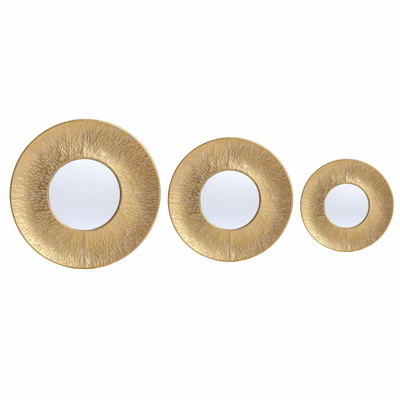 Mikaylee Metal round Mirror
