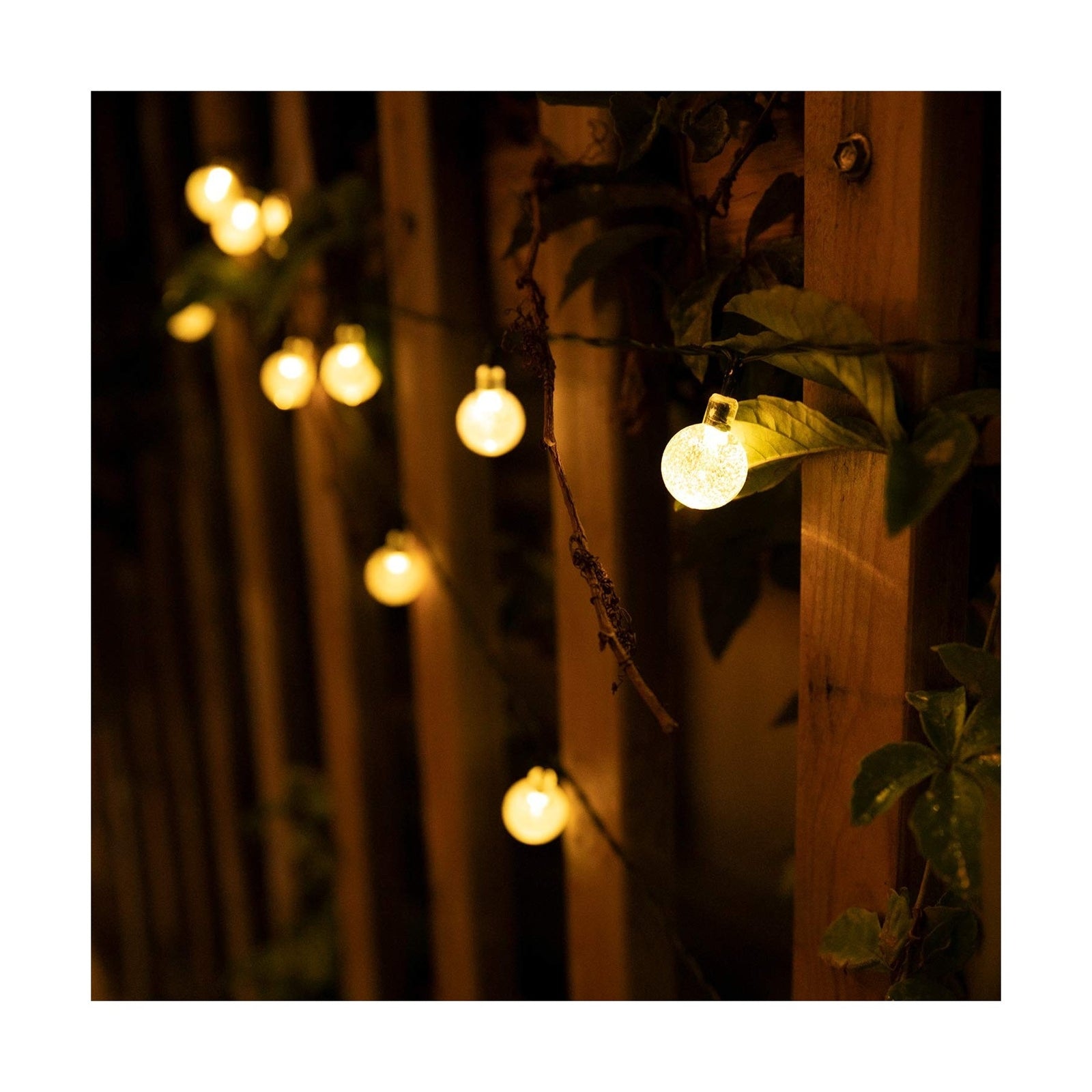 Solar String Lights Outdoor 60 LED 36FT Crystal Globe Lights with 8 Lighting ...