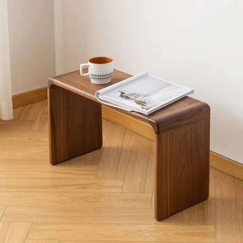 Black Walnut Corner Table Nordic Solid Wood Coffee Table Simple Japanese Side Table Modern Living Room Furniture Room