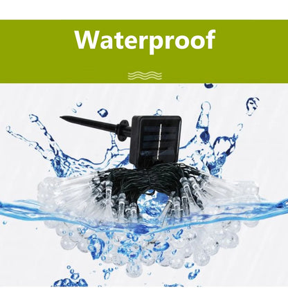 21Ft 30 LED Solar Fairy String Lights, Outdoor Pathway Landscape Night Lights Garden Crystal Ball Decorative Wall Lights Waterproof for Home Garden, Patio, Yard, Home Decoration